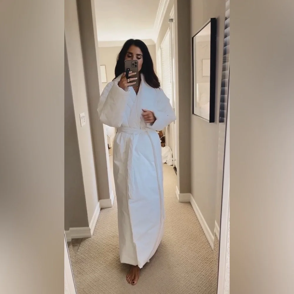 SOLD SKIMS COTTON DUVET ROBE, Size XXS, $475 - Picture 12 of 14